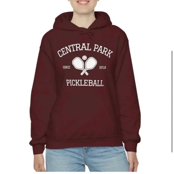 NWOT-CENTRAL PARK PICKLEBALL 
Athlete Design Unisex Hooded Sweatshirt - Picture 3 of 9